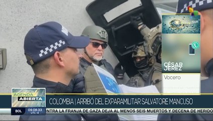 Agenda Abierta 28-02 Ex jefe paramilitar Salvatore Mancuso arriba a Colombia