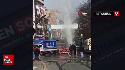 Beyoğlu'nda isale borusu patladı