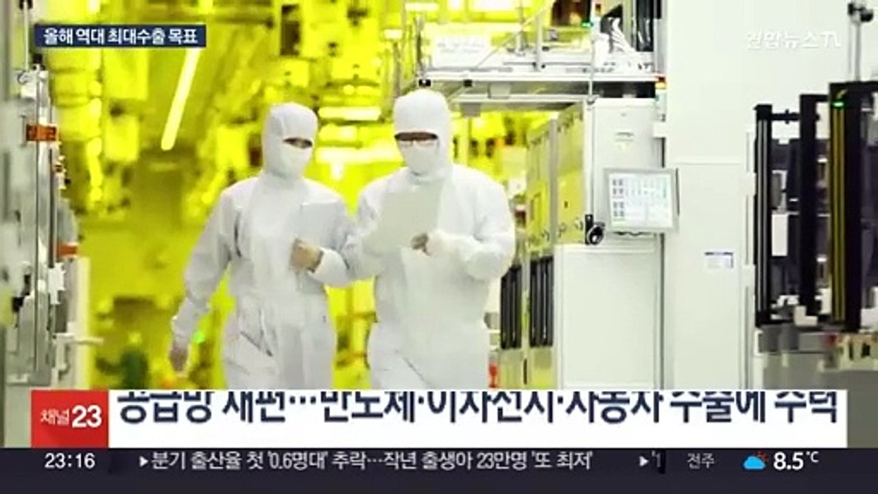 올해 수출 목표 '역대 최대' 7천억 달러…밀착 지원