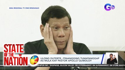 Dating Pangulong Duterte, itinangging tumatanggap ng mga armas mula kay Pastor Apollo Quiboloy| SONA