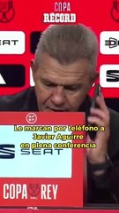 Le marcan a Javier Aguirre y contesta en plena conferencia