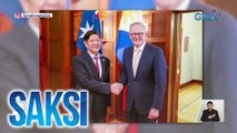 PBBM, dumating na sa Canberra para sa pagharap niya sa Australian parliament | Saksi