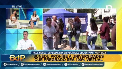Paul Neira sobre freno a clases virtuales universitarias en pregrado: “La Sunedu no ha sido clara en la resolución”