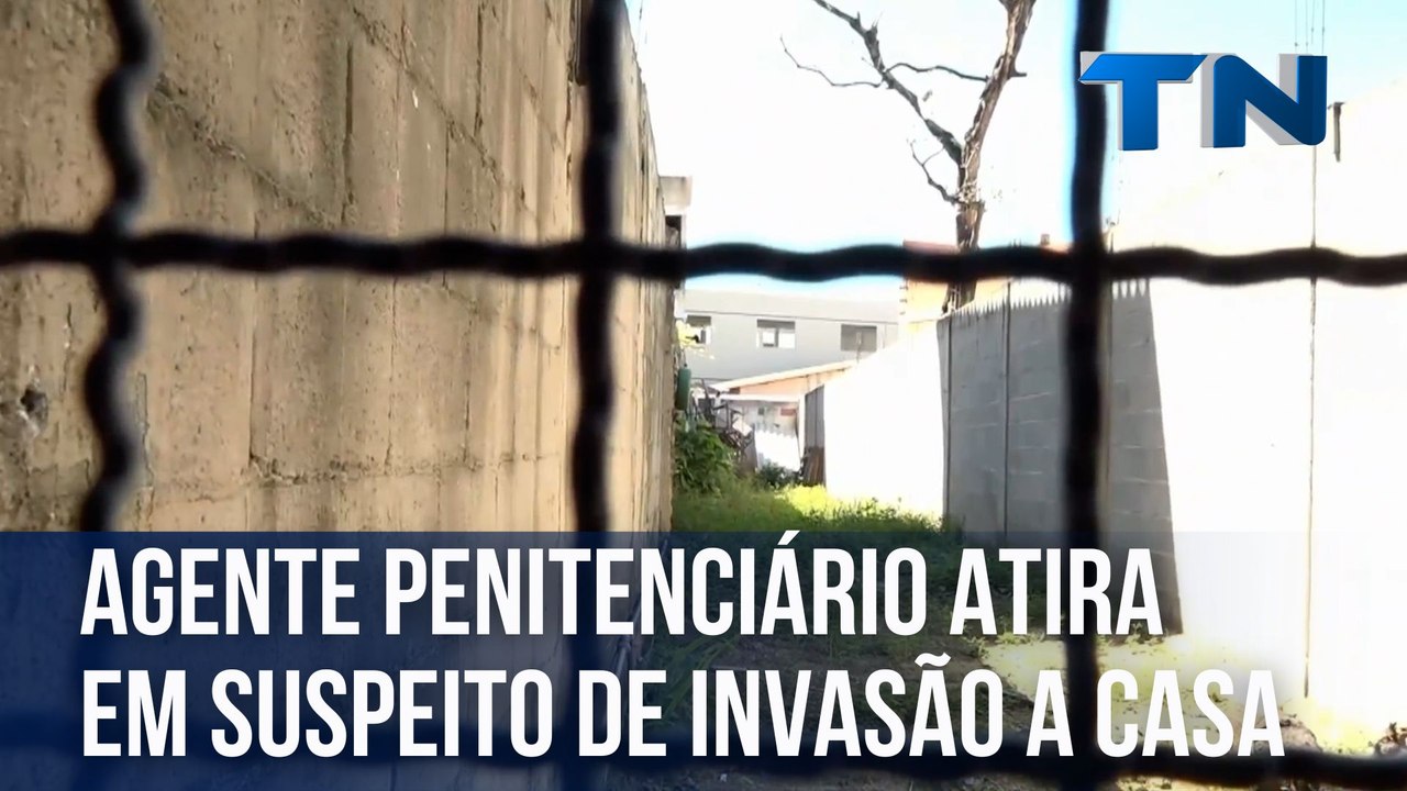 Agente penitenciário atira em suspeito de invasão a casa na Grande Vitória