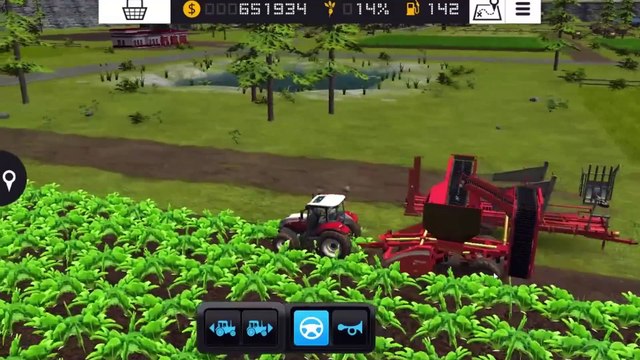Harvesting Beetroot: an Abundant Harvest. In Farming Simulator 16..