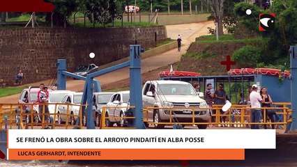 Se frenó la obra sobre el arroyo Pindaití en Alba Posse