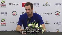 Dubaï - Andy Murray annonce qu'il ne jouera 