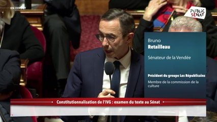 "Je voterai l'amendement de Philippe Bas" annonce Bruno Retailleau (LR)