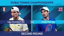 Murray knocked out of Dubai Championships by Humbert