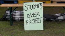 Kent students take to tents over proposed course cuts