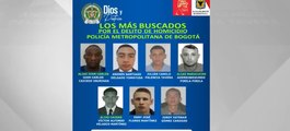 Los siete sicarios más buscados en Bogotá