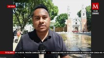Aeropuerto de Puebla suspende operaciones debido a cenizas del Popocatépetl