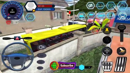 Coach Bus Simulator Gameplay  School Bus Games 3D  Bus Game Android Gameplay