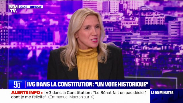 IVG dans la Constitution: C'est un message très puissant envoyé au monde entier et à toutes les femmes , pour Agnès Evren (sénatrice LR de Paris)