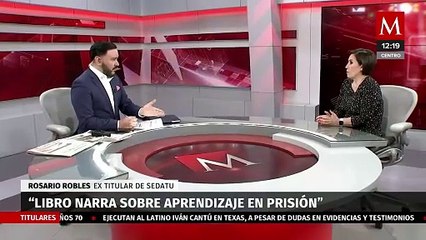 Rosario Robles presenta su libro "Rosario de México"; asegura que hay mucha gente inocente en la cárcel
