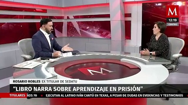 Rosario Robles presenta su libro Rosario de México ; asegura que hay mucha gente inocente en la cárcel