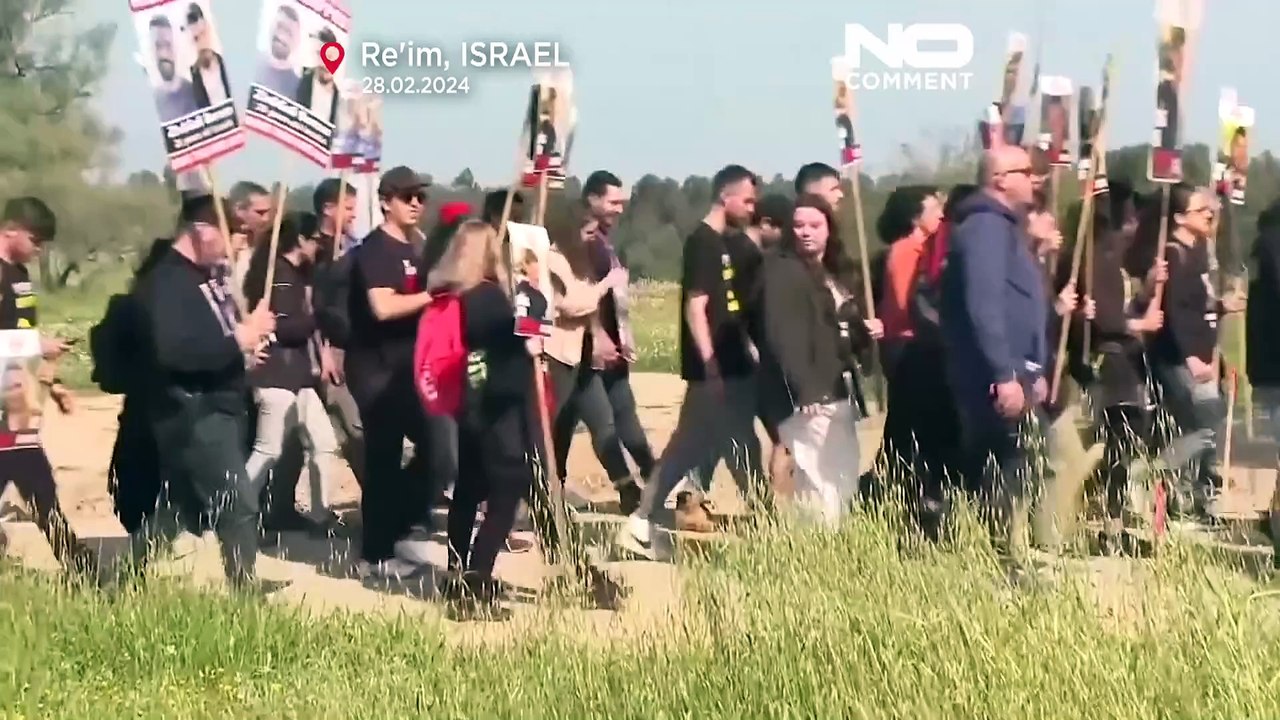 'Bring them home': Familien von Hamas-Geiseln starten viertägigen Marsch