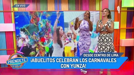 Los abuelitos también se divierten en verano: celebran carnavales con yunza en Cercado de Lima