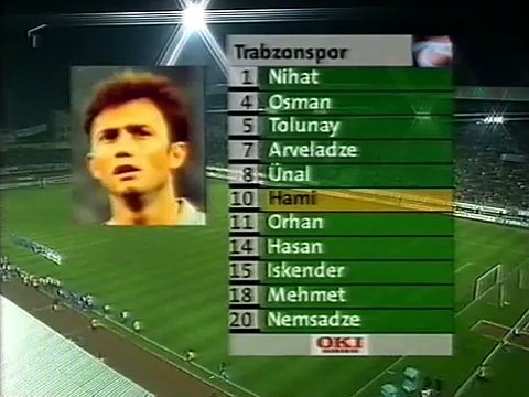 Trabzonspor vs. Schalke 04 Maçın tamamı UEFA Kupası 1996-1997 32. tur 2. maç Hüseyin Avni Aker (Trabzon) 29 Ekim 1996