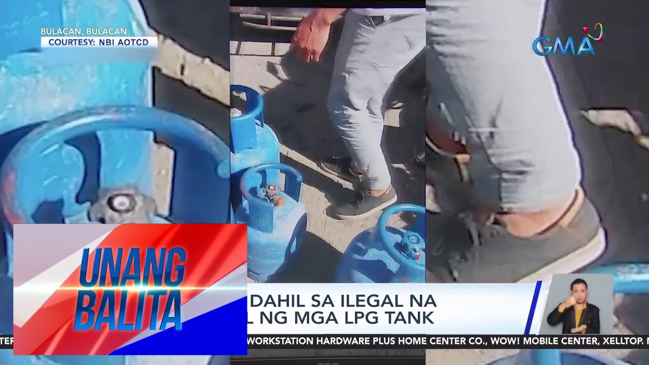 4, arestado dahil sa ilegal na pag-re-refill ng mga LPG tank | UB