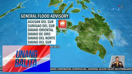 Ilang bahagi ng Mindanao, may banta ng pagbaha ngayong araw - Weather update today as of 7:32 a.m. (February 29, 2024)| UB