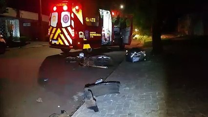 Motociclista fica ferido em acidente de trânsito no bairro Esmeralda