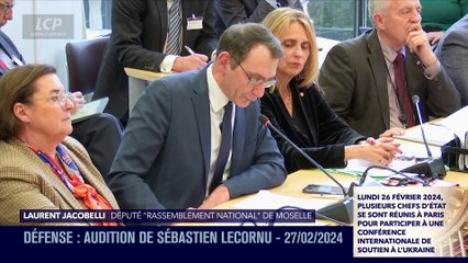 Audition à l'Assemblée nationale - Défense : audition de Sébastien Lecornu - 27/02/2024