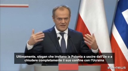 Grano ucraino, Tusk: "No a chiusura dei confini, ma serve soluzione"