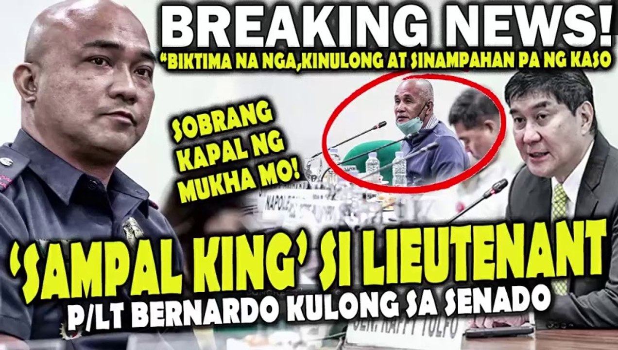 Sen. Tulfo binatikos si P/LT Bernardo dahil sa pagsasampa ng kaso laban sa mga biktima at pagpapasok sa kanila sa kulungan.