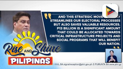 Pamahalaan, pinag-aaralan kung pagsasabayin ang plebisito sa cha-cha at 2025 Midterm Elections