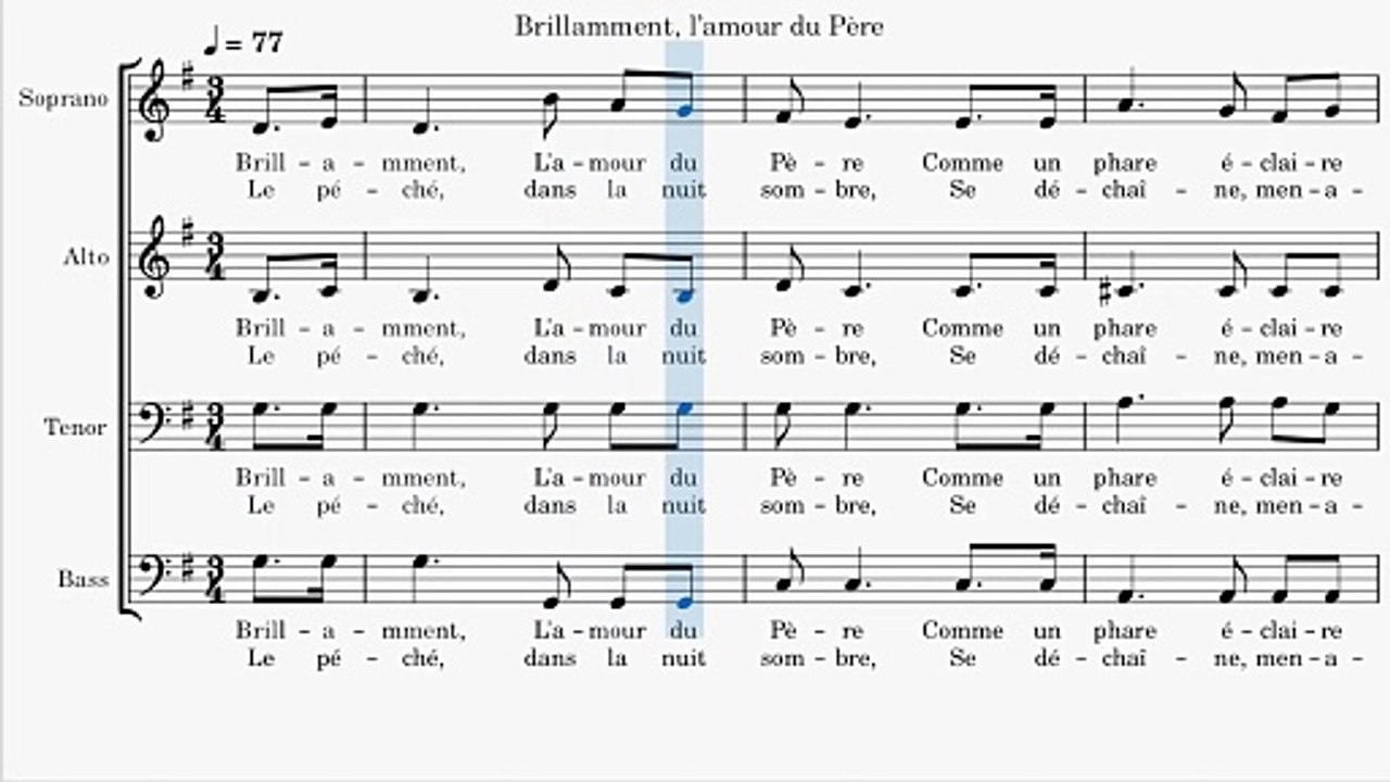 Brillamment, l’amour du Père (Cantique No 151b)