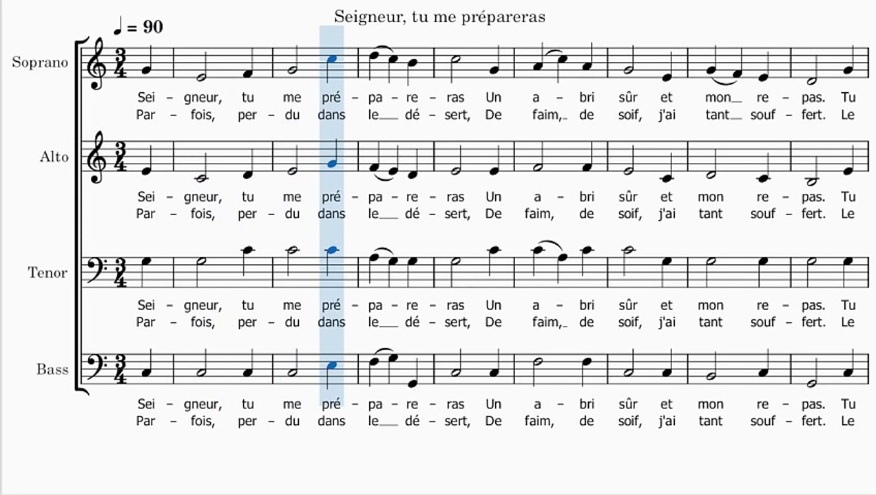 Seigneur, tu me prépareras (Cantique No 58)