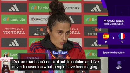 Spain coach Tomé celebrates success after Nations League triumph