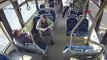 Görüntüler ortaya çıktı: Lise müdürü ile oğlu, otobüste tartıştıkları yaşlı çifti darp etti