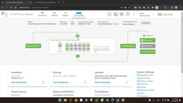 Hướng dẫn Cấu hình Remote Access VPN (Client to Site) trên Firewall Cisco FPR sử dụng FTD Firmware