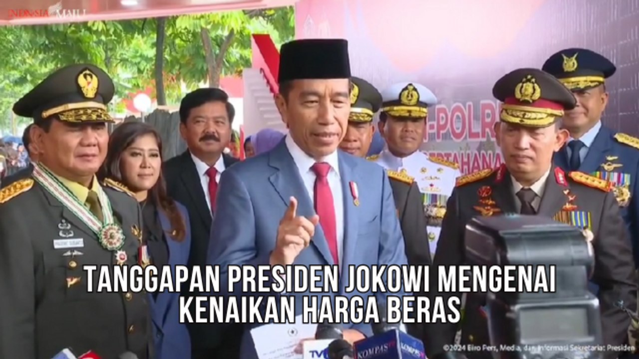 Tanggapi Pertanyaan Wartawan Mengenai Kenaikan Harga Beras, Presiden Jokowi : Coba Cek ke Pasar