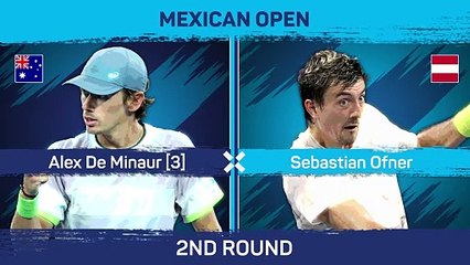 Defending champion De Minaur marches on in Mexico