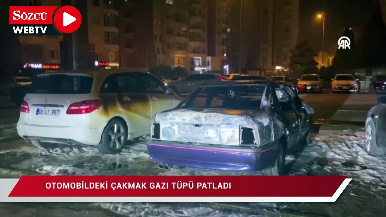 Otomobildeki çakmak gazı tüpünün patlaması sonucu 2 kişi yaralandı