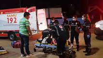 Piloto de Ninja fica gravemente ferido após colisão com Jetta na Tancredo Neves