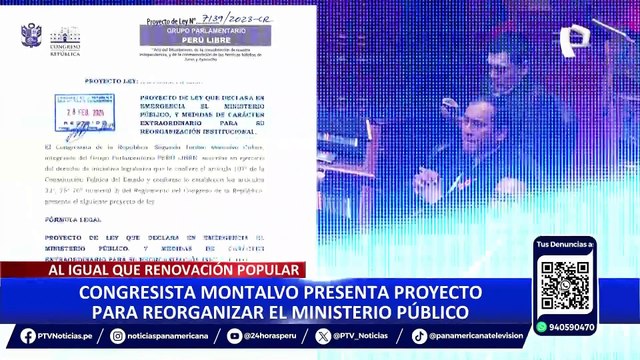 Congreso: reacciones por proyecto de Perú Libre que propone declarar en emergencia el Ministerio Público