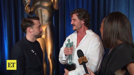 Kieran Culkin Reacts to Pedro Pascal’s Desire to Kiss After SAG Award Win (Exclu(1)