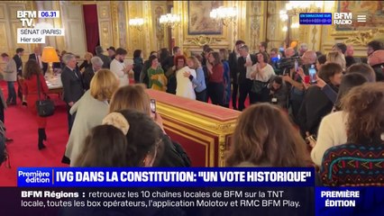 "C'est d'abord la victoire des féministes et des femmes": la joie des sénatrices de gauche après le vote sur l'IVG dans la Constitution au Sénat