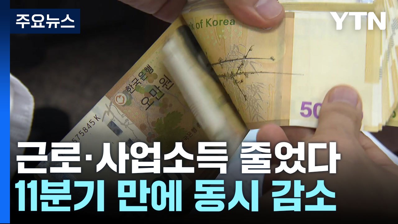 지난해 4분기 '실질 근로·사업소득' 감소...분배는 개선 / YTN
