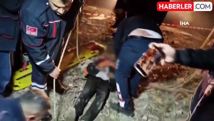 Hatay'da 15 Metrelik Kuyuya Düşen Çocuğun Korku Dolu Anları