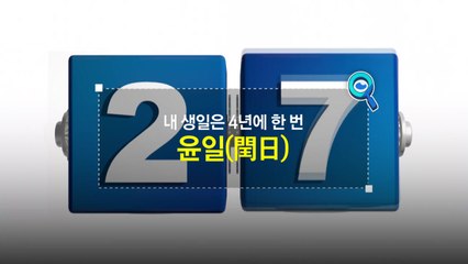 [짤막상식] 내 생일은 4년에 한 번 '윤일(閏日)'이란? / YTN