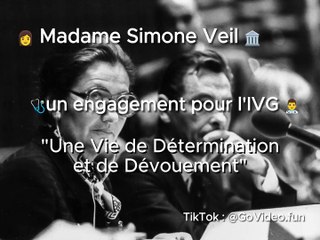  Madame Simone Veil ️ un engagement pour l'IVG ‍⚕️ "Une Vie de Détermination et de Dévouement"