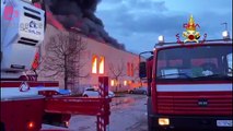 İtalya’da nakliye şirketi binasında yangın