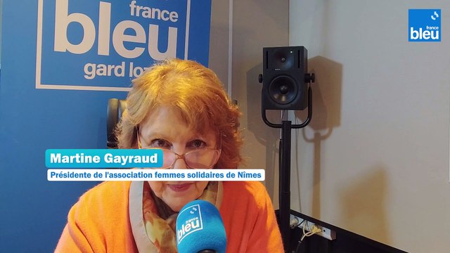 Martine Gayraud, présidente de l'association femmes solidaires de Nîmes