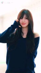 aespa Giselle at Airport heading to France .