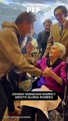 Director Johnny Manahan greets Ms. Gloria Romero #PEP #shorts